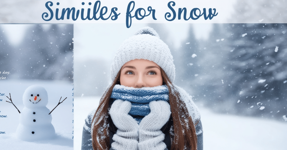 simile for snow