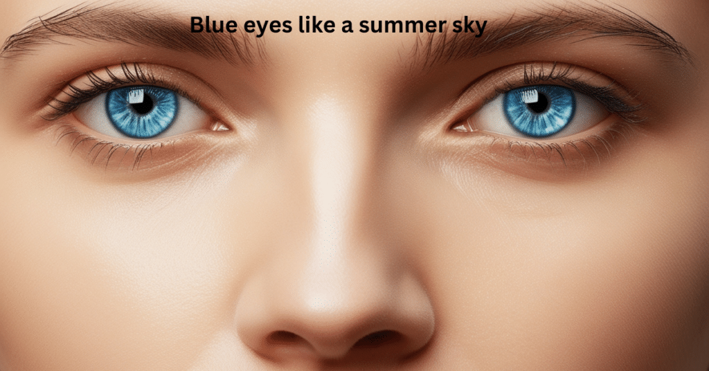 describing blue eyes