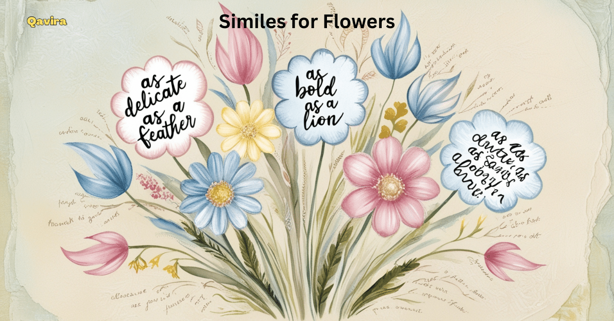 simile for flowers