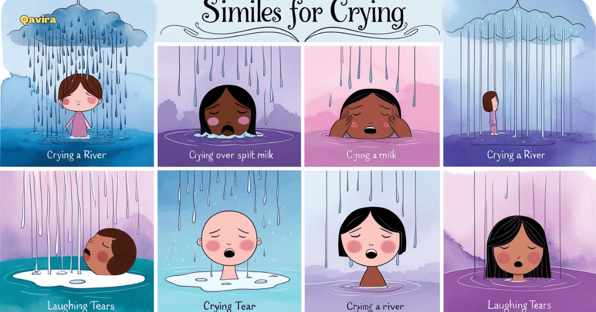 simile for crying